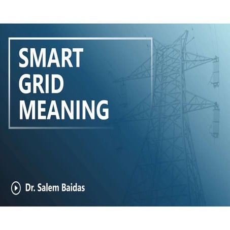 Smart Grid Meaning     