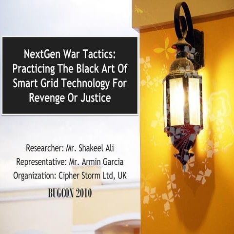 NextGen War Tactics: Practicing The Black Art Of Smart Grid Technology For Re...