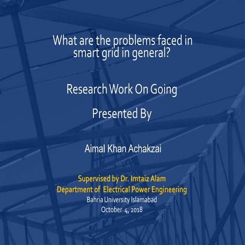 Smart grid problems in general