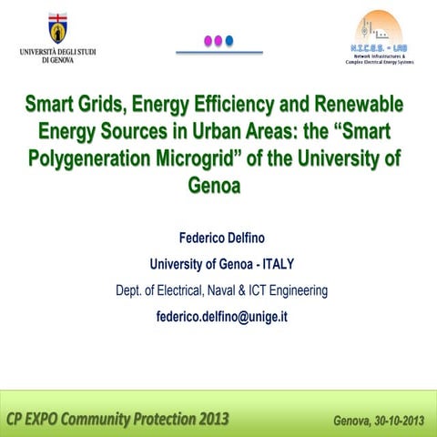 Smart Grids, Energy Efficiency and Renewable Energy Sources in urban areas: t...