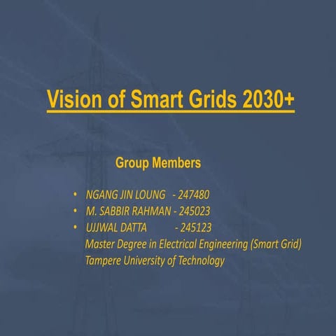 Smart grid vision 2030+