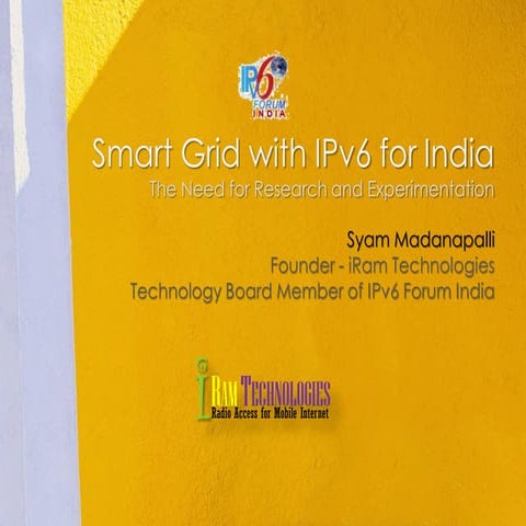 Smart Grid With I Pv6 For India
