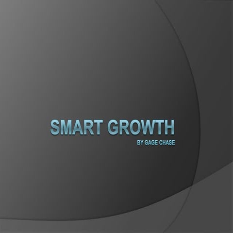 Smart growth
