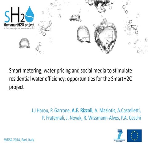Smart metering, water pricing and social media to stimulate residential water...