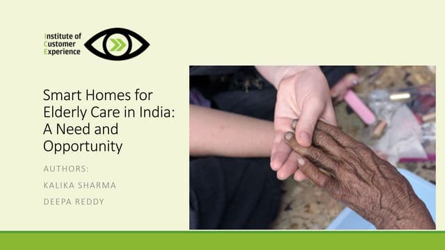 Smart homes for elderly care in india