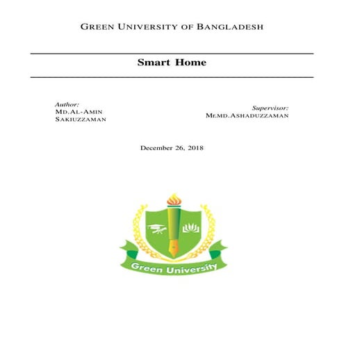 Smart home technology LaTeX paper