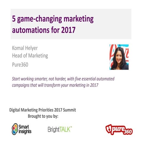 5 game-changing Marketing Automations for 2017
