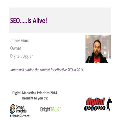 SEO Trends for 2014 - Smart Insights Digital Marketing Priorities