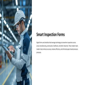 Smart inspection forms with eAuditor Audits and inspection | PDF