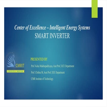 Applications of smart inverter in engineering | PPTX