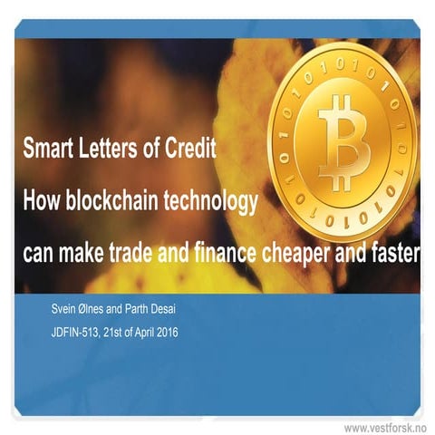 Smart letters of credit