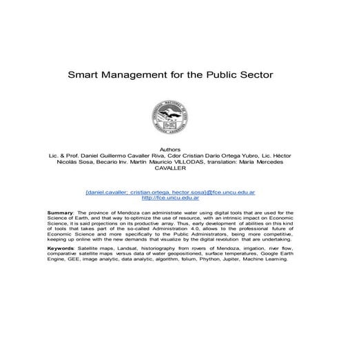 Smart management for the public sector