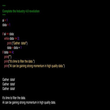 The Industry 4.0 revolution