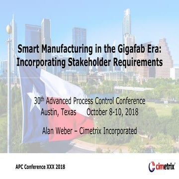 Smart Manufacturing in the Gigafab Era  