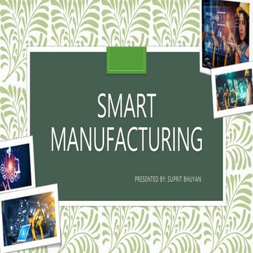 Smart manufacturing | PPTX