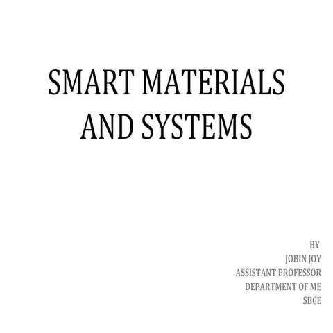 Smart materials