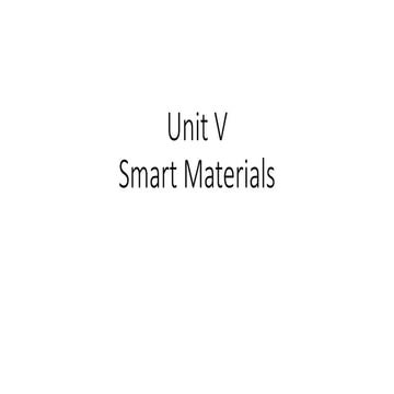 Smart materials
