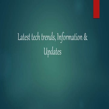  Tech Trends: The Future of Innovation