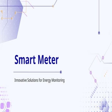 SMART METER ppt | PPTX