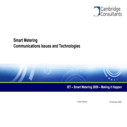 Smart Metering Communications Issues and Technologies