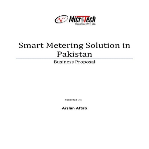 Smart metering solution in pakistan