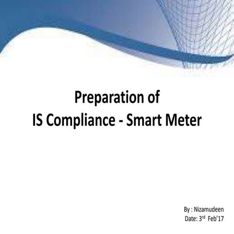 Smart meter standards overview