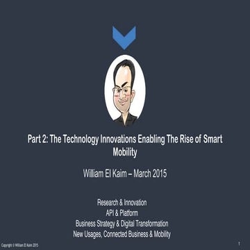 The End of Travel, Part 2: The Technology Innovations Enabling The Rise of Smart Mobility