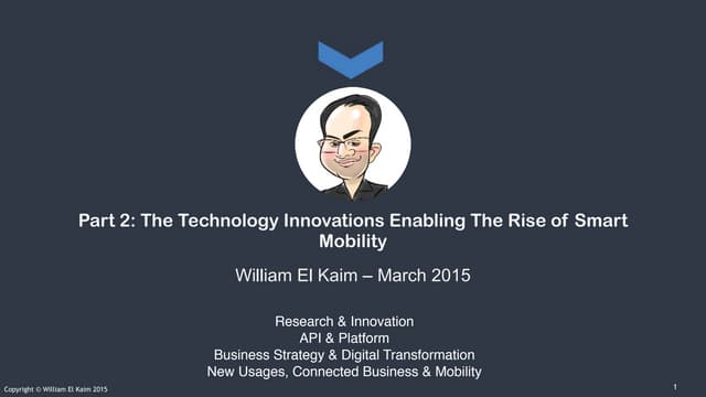 The End of Travel, Part 2: The Technology Innovations Enabling The Rise of Smart Mobility