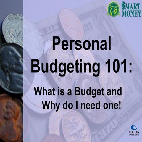 Smart money budgets