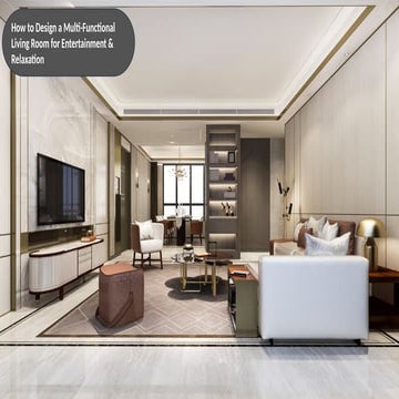 Smart Multi-Functional Living Room Design Ideas | PPTX