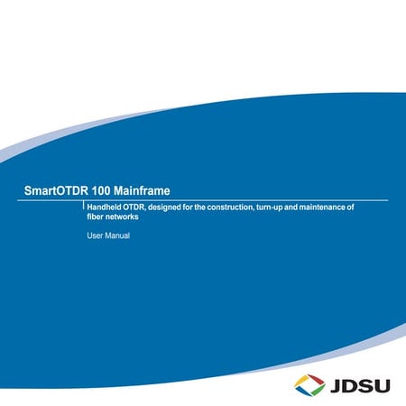 Smart otdr JDSU