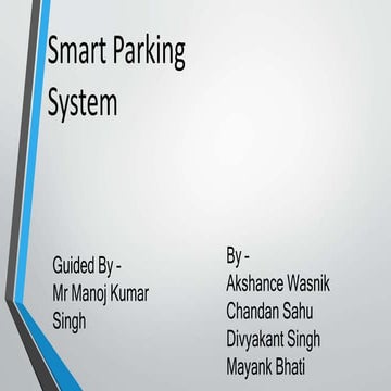 Smart Parking system with the help of IOT