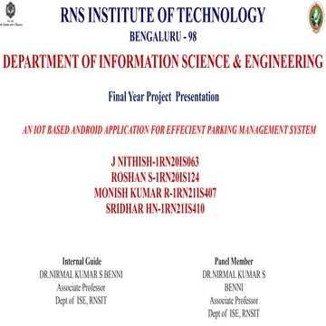 smart parking1 (1) a view of ppt presentation of parking technology