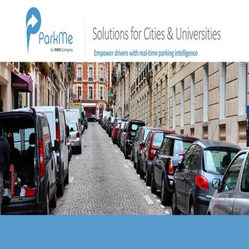 Smart Parking Solutions for Cities & Universities: 2016