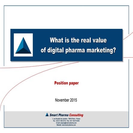 What is the real value of digital pharma marketing?
