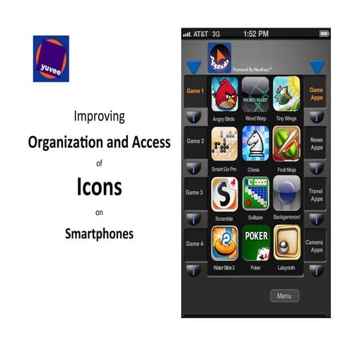 Smartphone icons - System for Improved Organization and Access - 11.15.2011