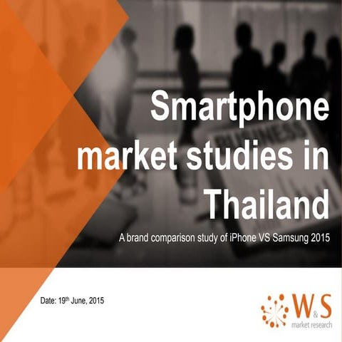 Smartphone market studies in thailand 2015