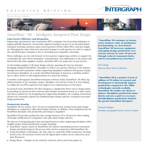 Smart plant3d executivebriefing