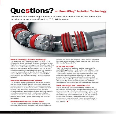 SmartPlug® Isolation Technology Que5tions | PDF
