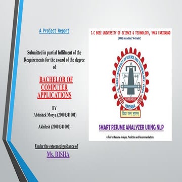 Smart Resume Analyzer Project Presentation