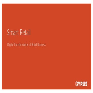 Smart retail technology