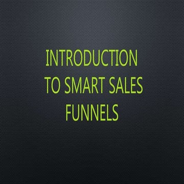 Smart Sales Funnel - part 1