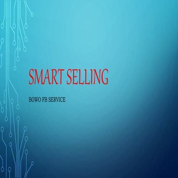 Smart selling 4.0 by Prabowo Dani Suhendro