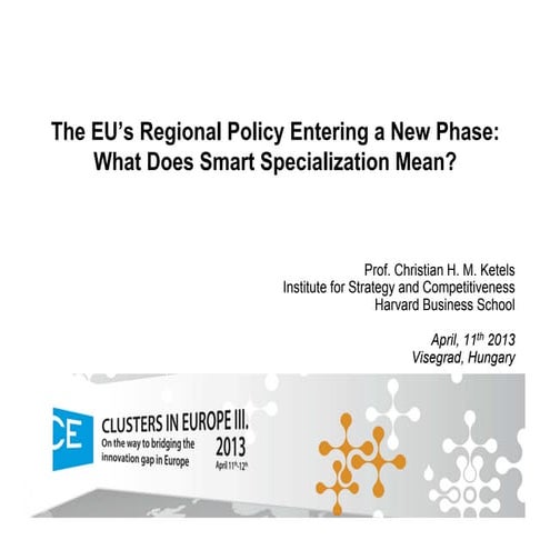 What Does Smart Specialization Mean?