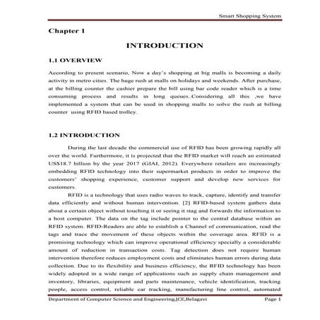 Smart shopping system