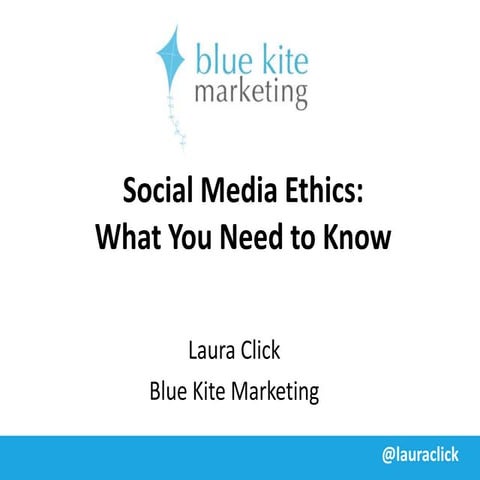 Smart social media ethics