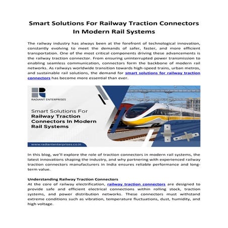 Smart Solutions For Railway Traction Connectors In Modern Rail Systems.pdf