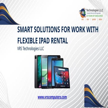 Smart Solutions for Work with Flexible iPad Rental
