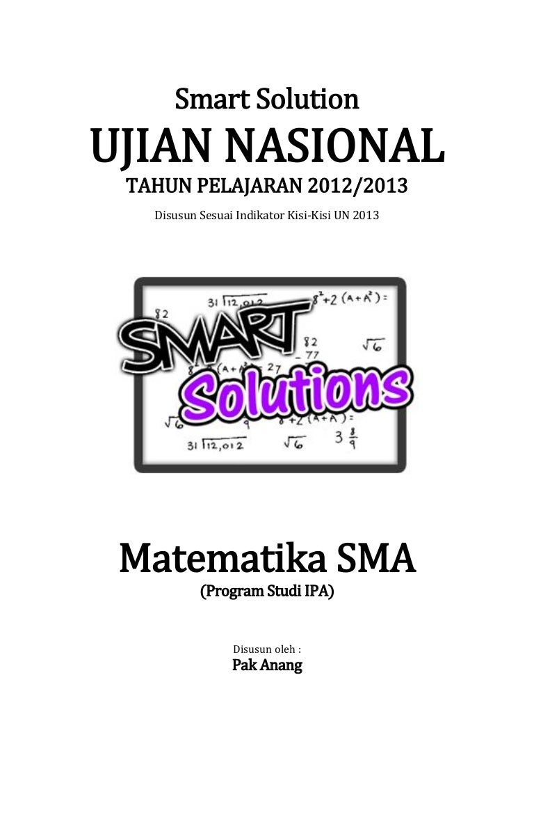 Smart Solution Un Matematika Sma 2013 Skl 2 4 Sistem Persamaan Linea