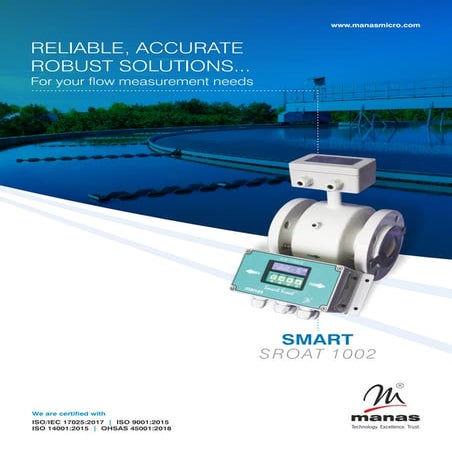Full Bore Smart Electromagnetic Flow Meter